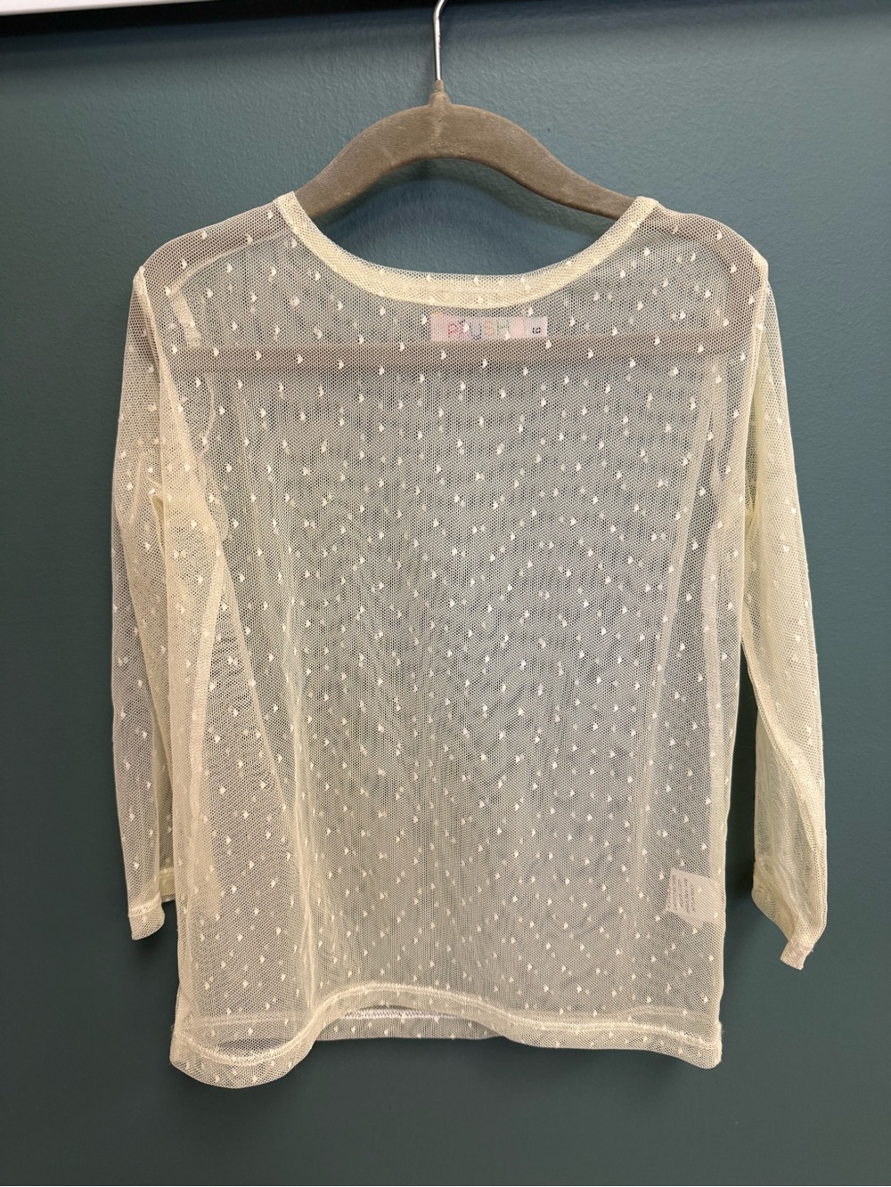 Paush Long Beach cream lace overlay